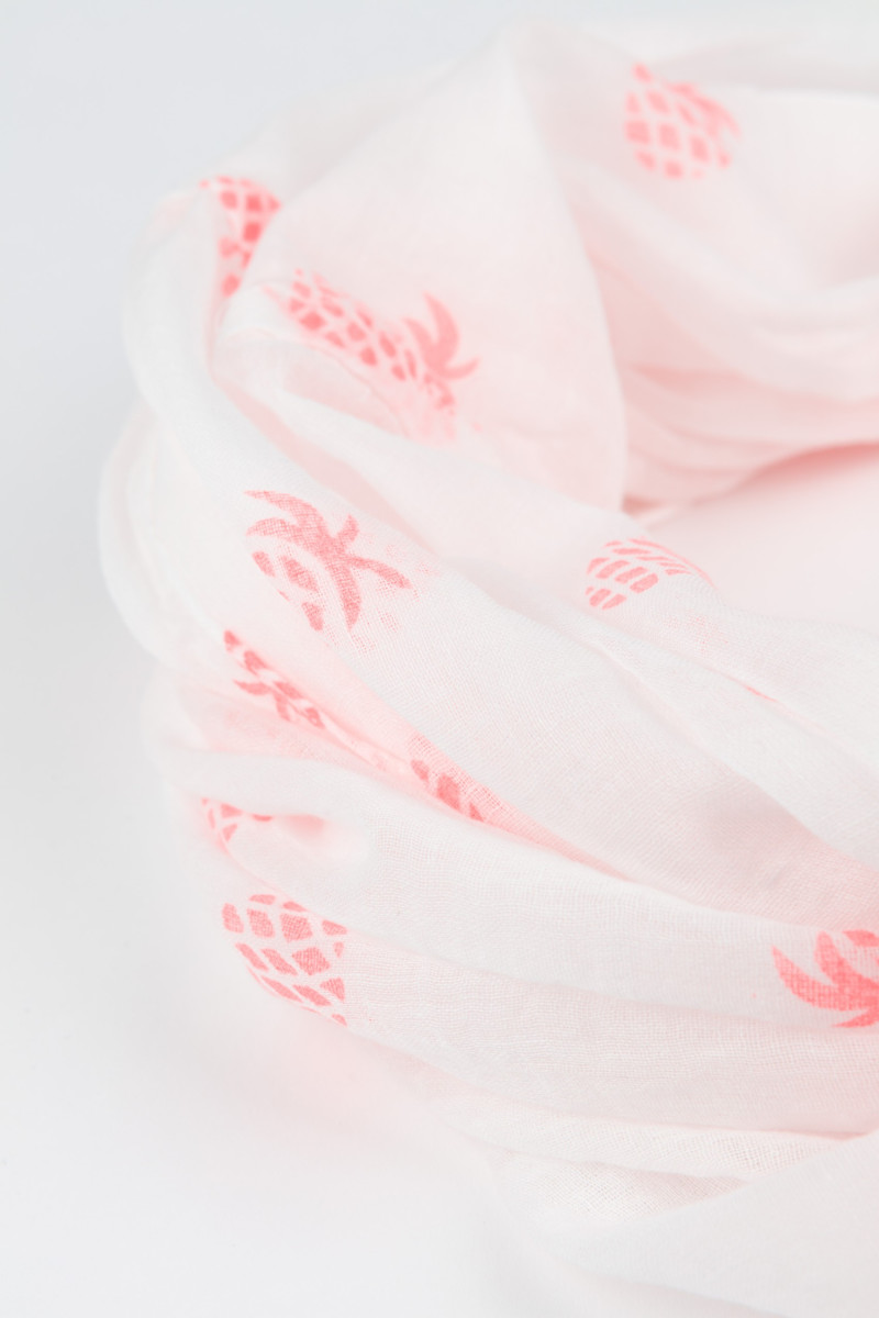 Komin-chusta ANANAS, biały