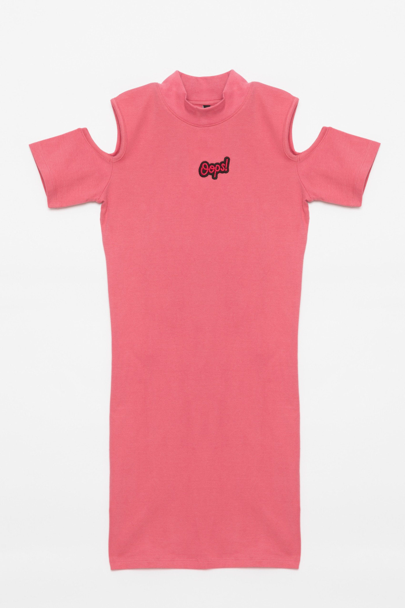Sukienka dla dziewczyny różowa - COLD SHOULDER OOPS | Sklep Internetowy Reporter 