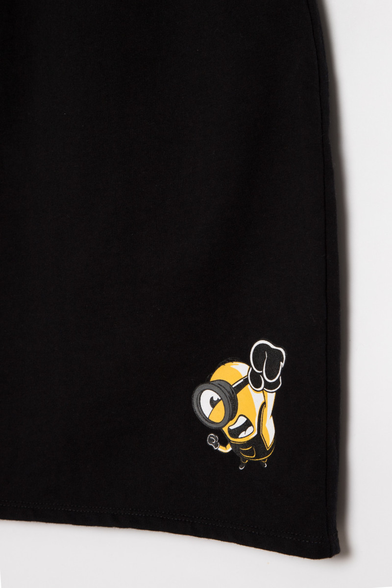 Czarna krótka spódnica Minionki