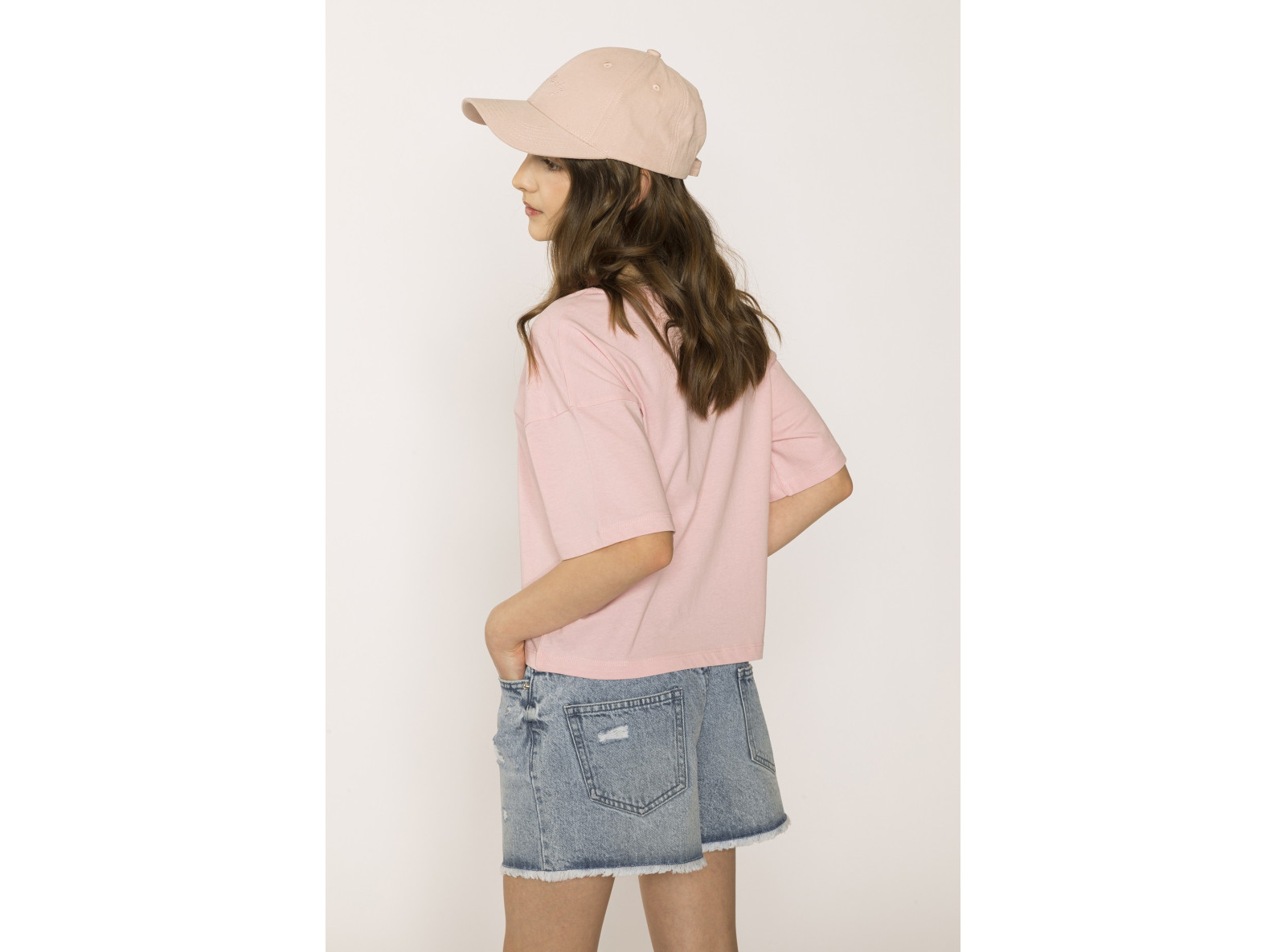 Różowy  t-shirt dla dziewczyny BUSY