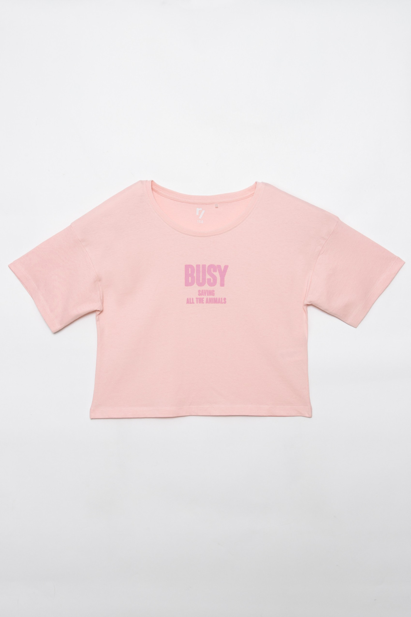 Różowy  t-shirt dla dziewczyny BUSY