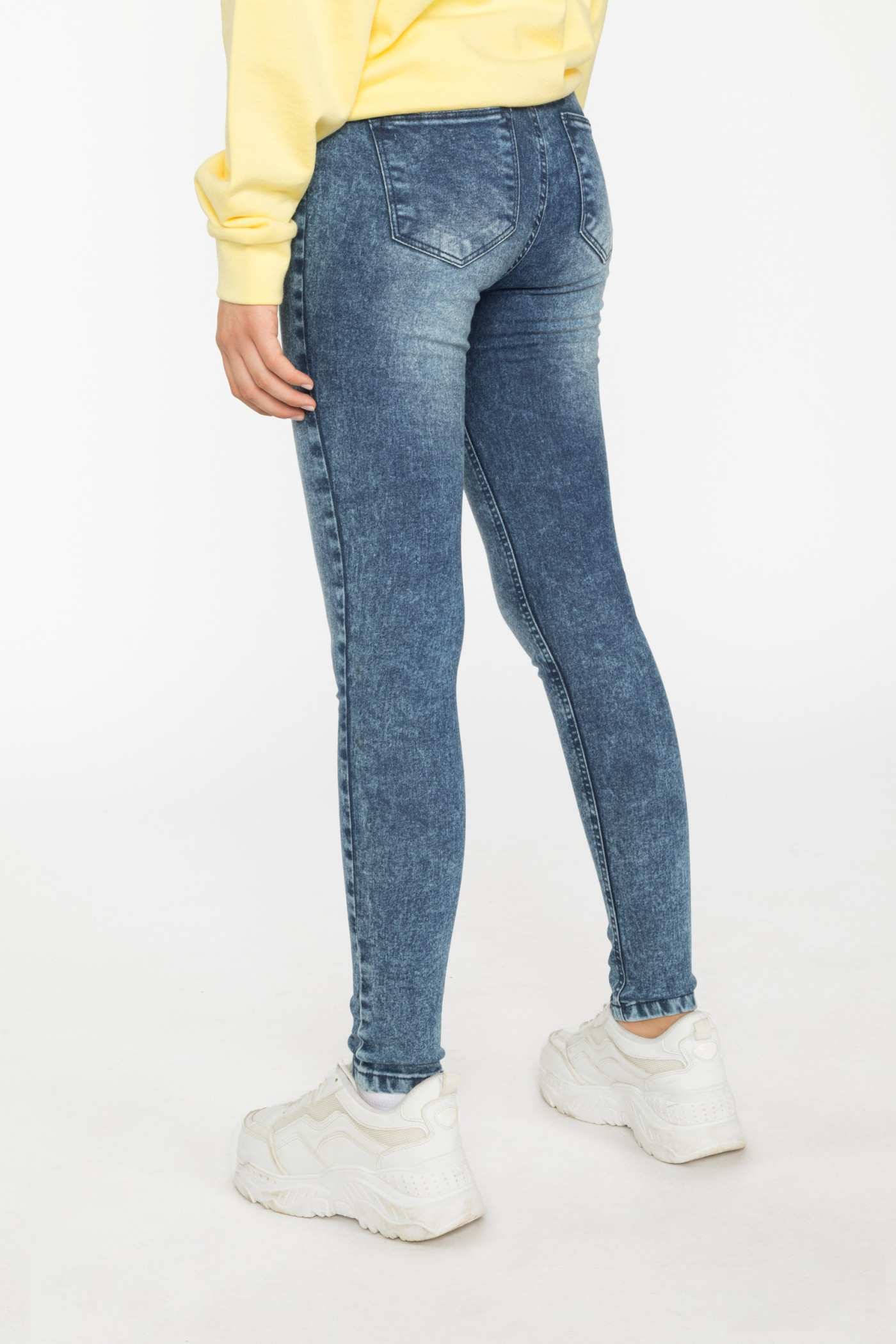 Granatowe jegginsy dla dziewczyny