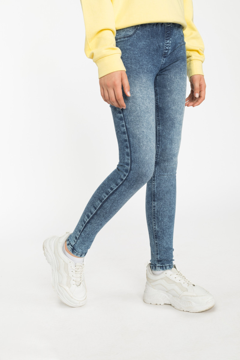 Granatowe jegginsy dla dziewczyny