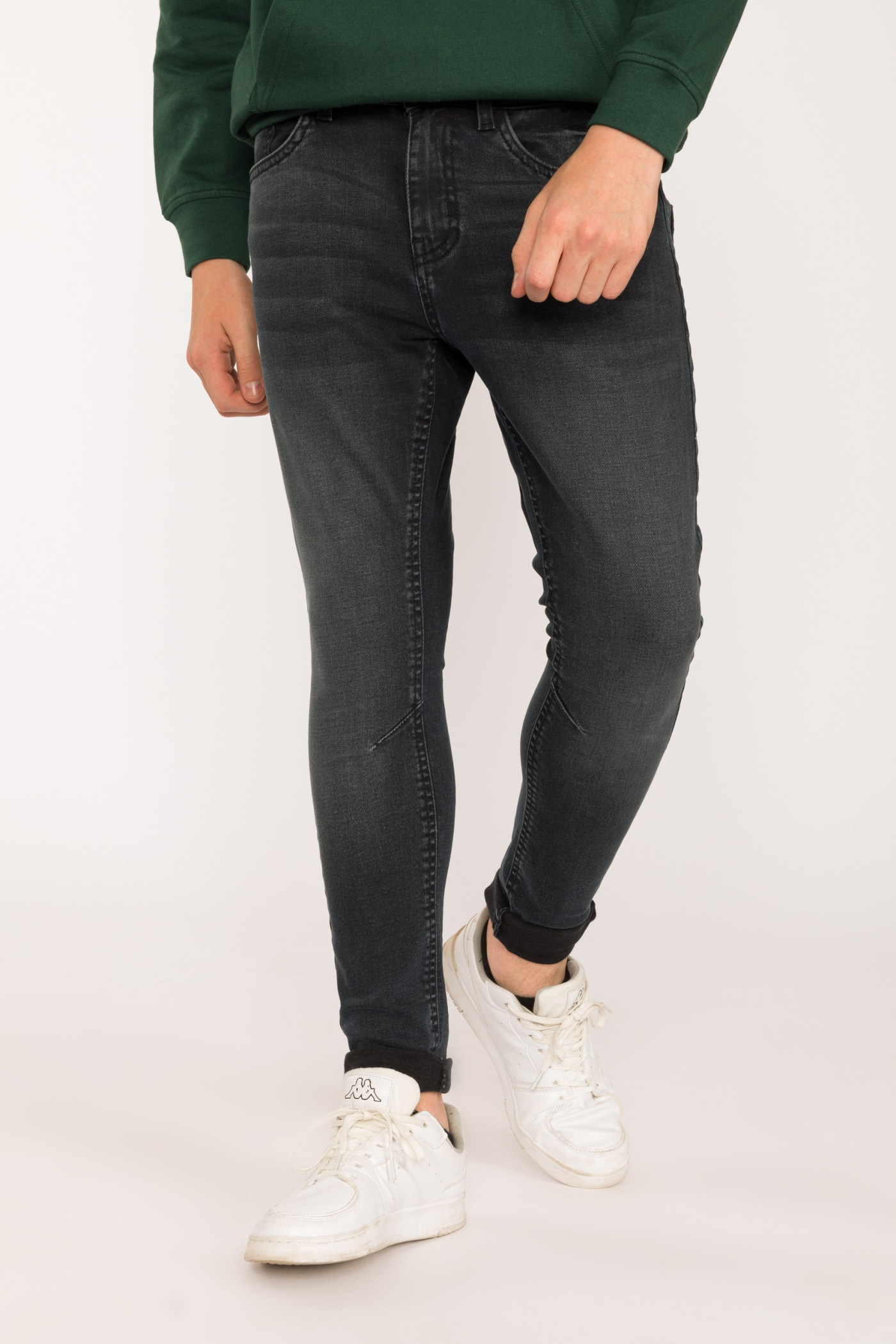 Jeansowe, granatowe spodnie dla chłopaka SLIM