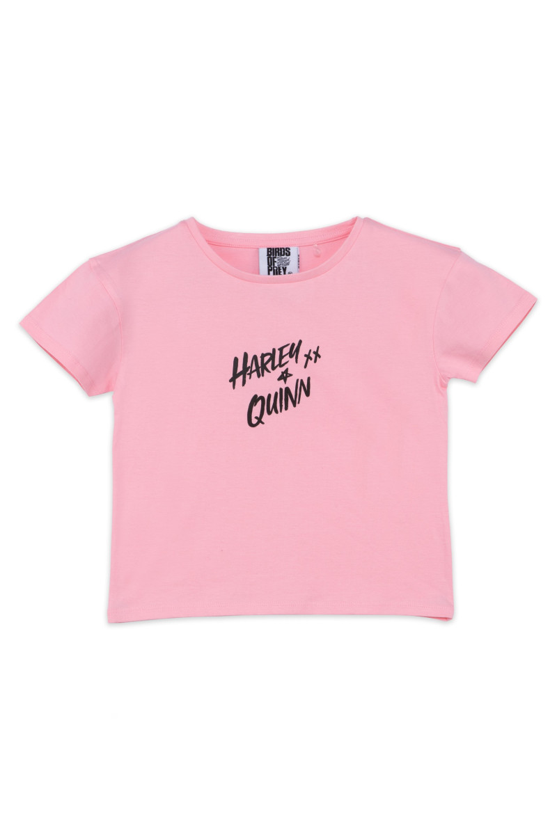 Różowy t-shirt dla dziewczyny HARLEY QUINN