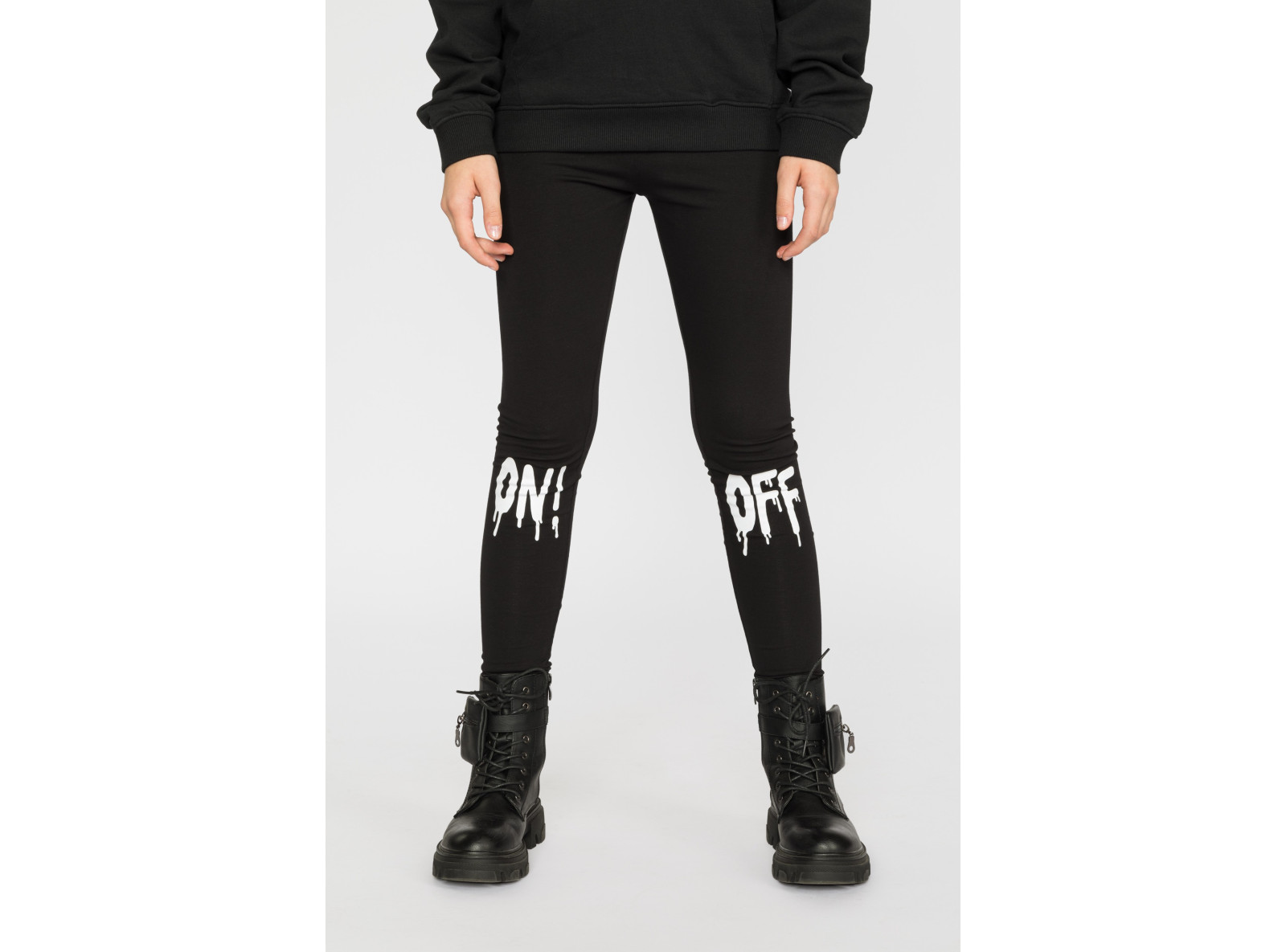 Czarne legginsy dla dziewczyny ON OFF