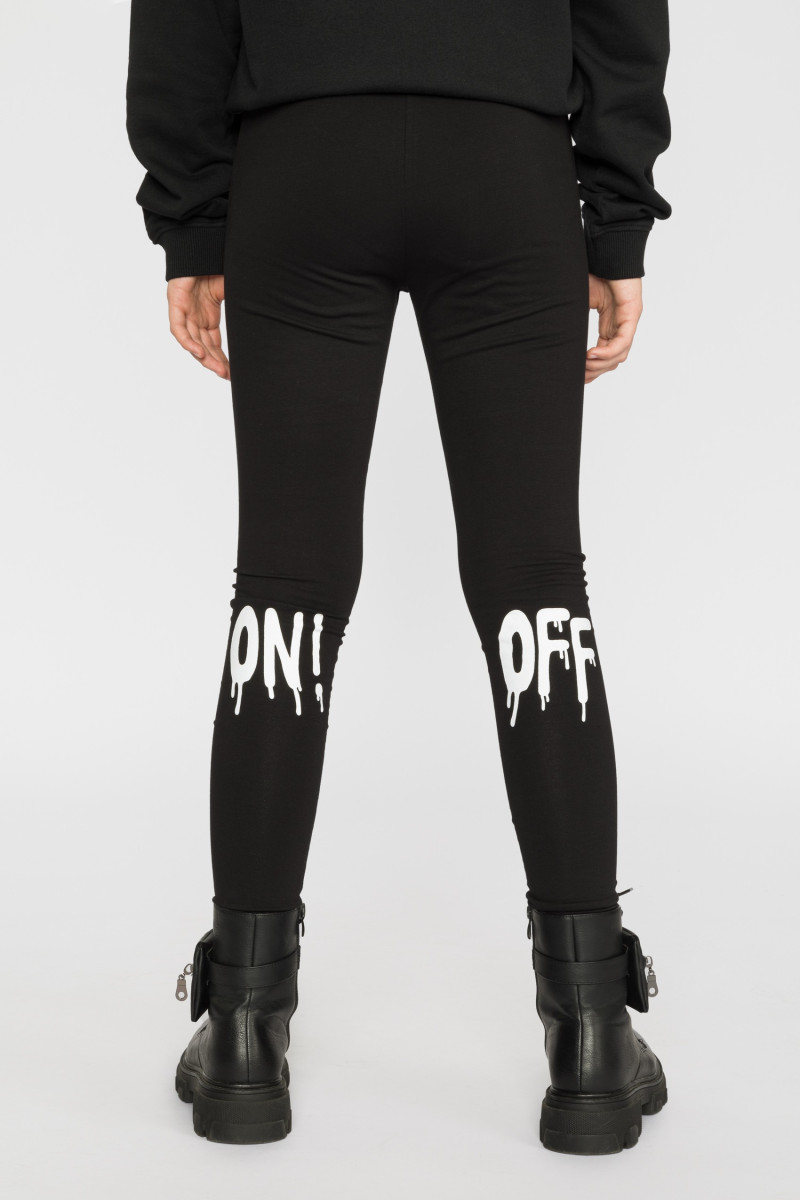 Czarne legginsy dla dziewczyny ON OFF