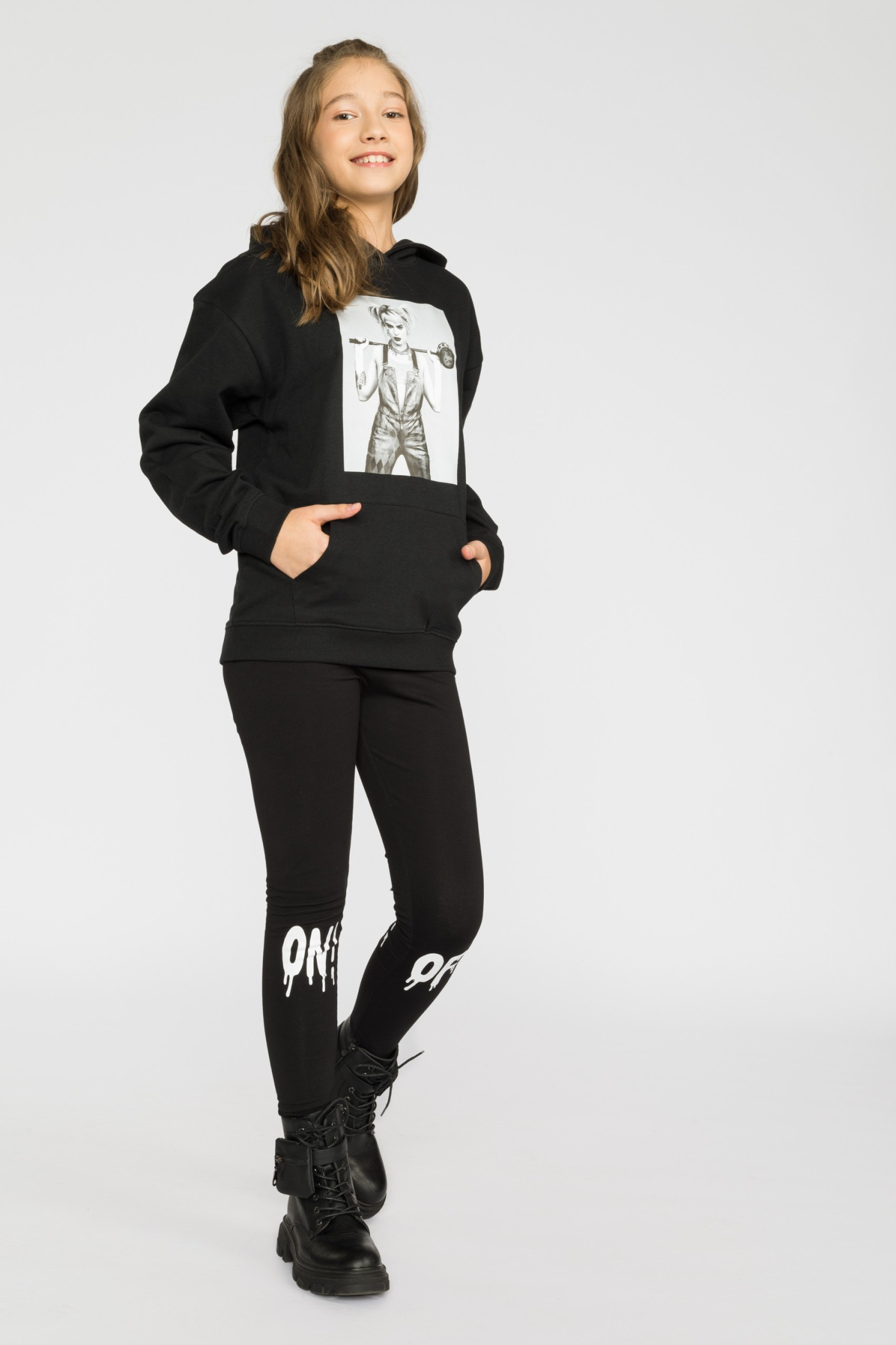 Czarne legginsy dla dziewczyny ON OFF