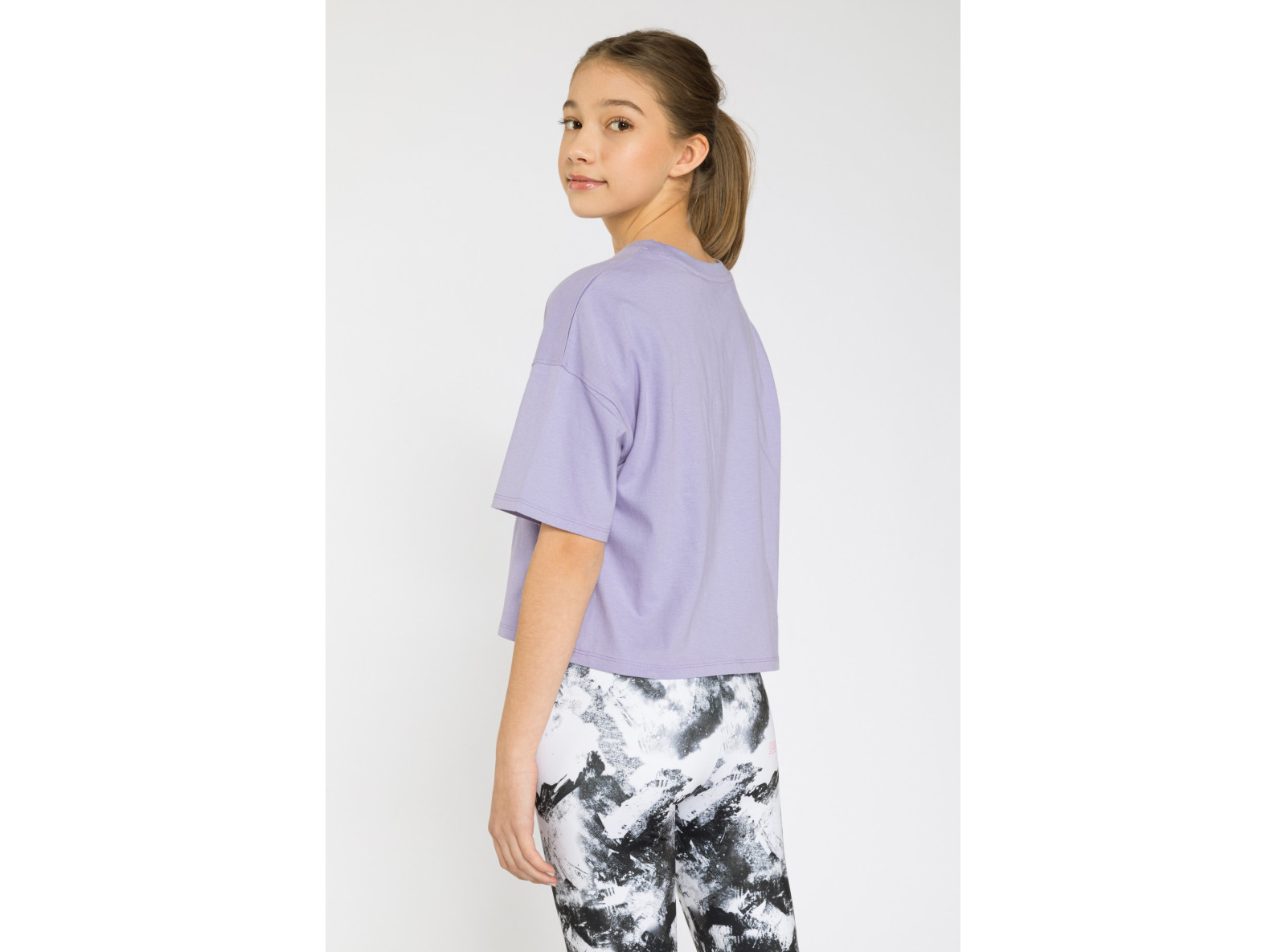 Fioletowy t-shirt dla dziewczyny ROSE