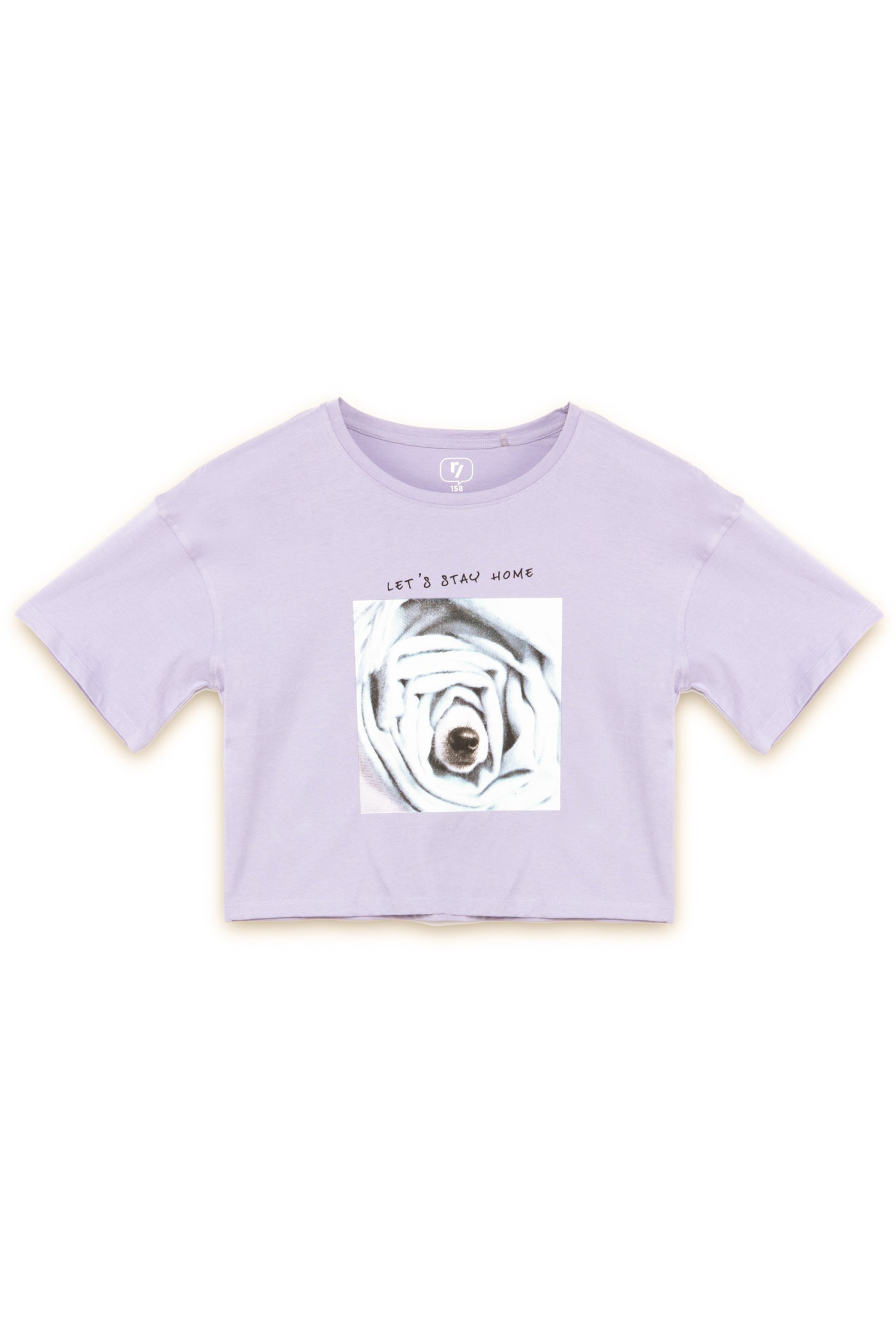 Fioletowy t-shirt dla dziewczyny ROSE