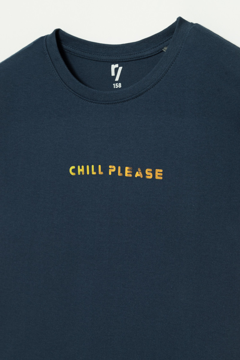 Granatowy t-shirt dla dziewczyny