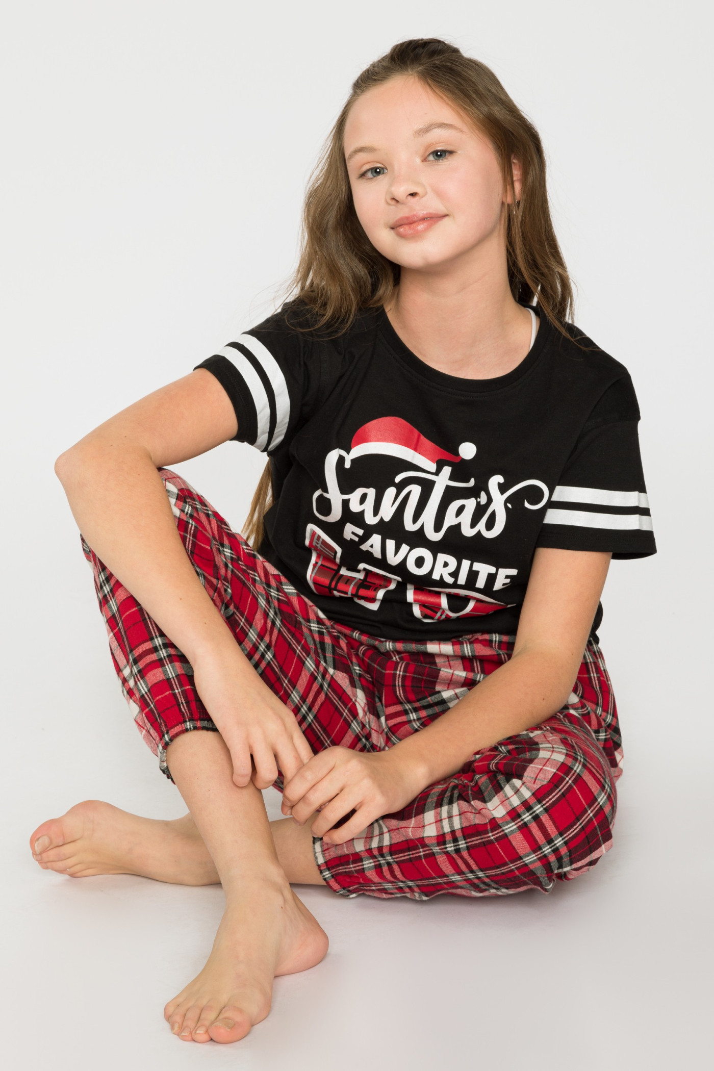 Świąteczna piżama dla dziewczyny