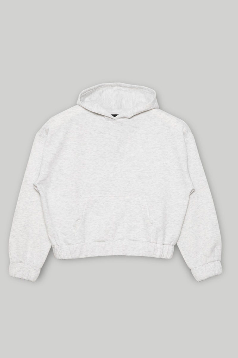 Szara bluza z kapturem dla dziewczyny