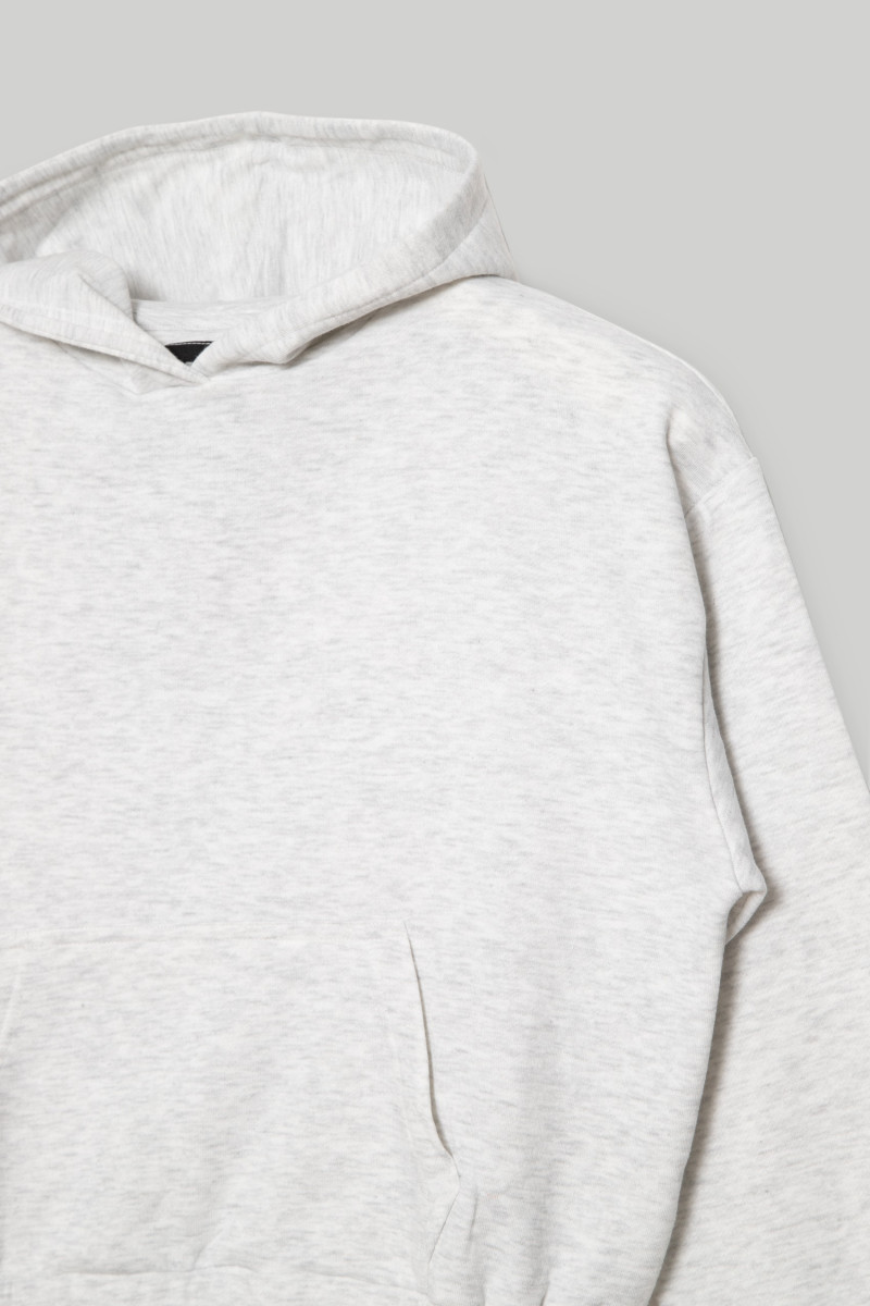 Szara bluza z kapturem dla dziewczyny