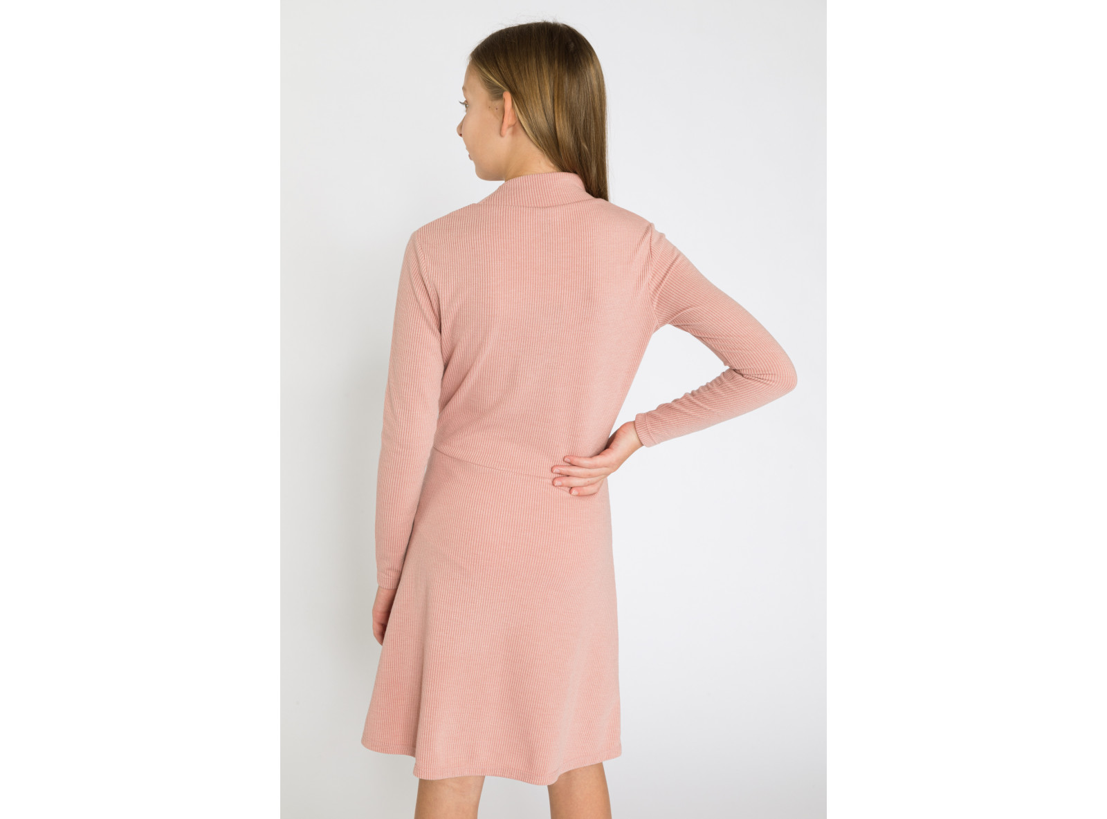 Różowo-brzoskwiniowa sukienka dziewczęca | Reporter 