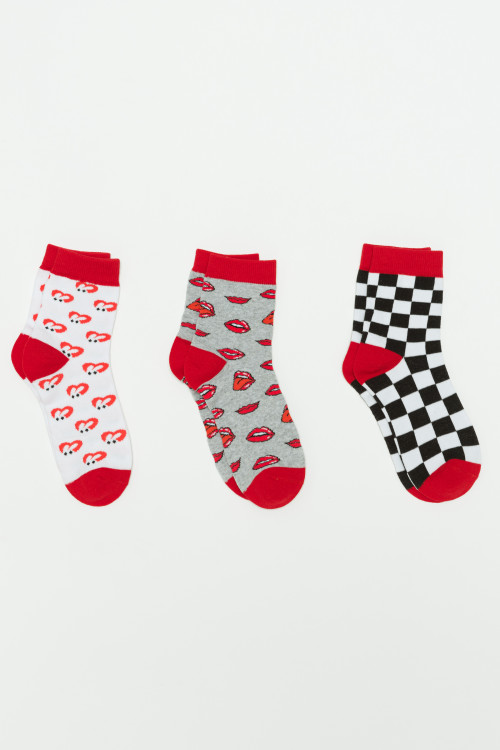 Skarpety dla dziewczyny KISS 3-pak