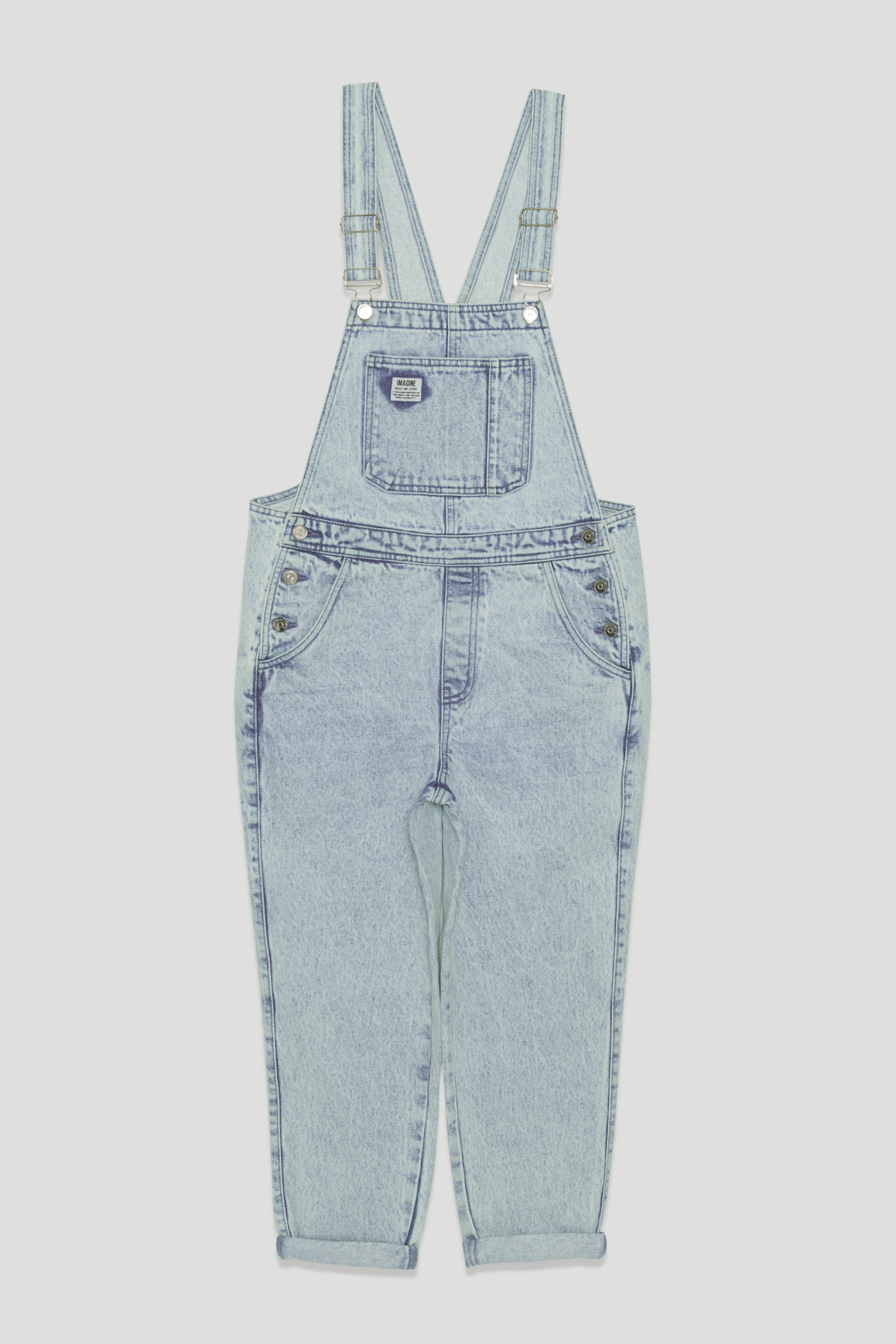 Jeansowe długie ogrodniczki dla dziewczyny