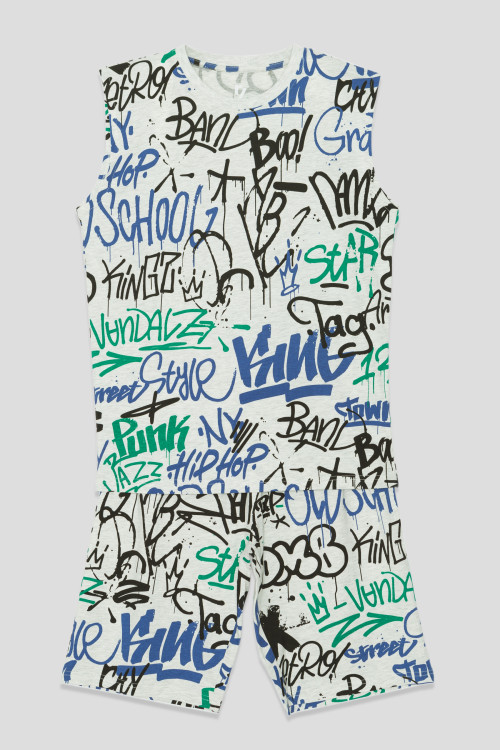 Dwuczęściowa piżama dla chłopaka GRAFFITI
