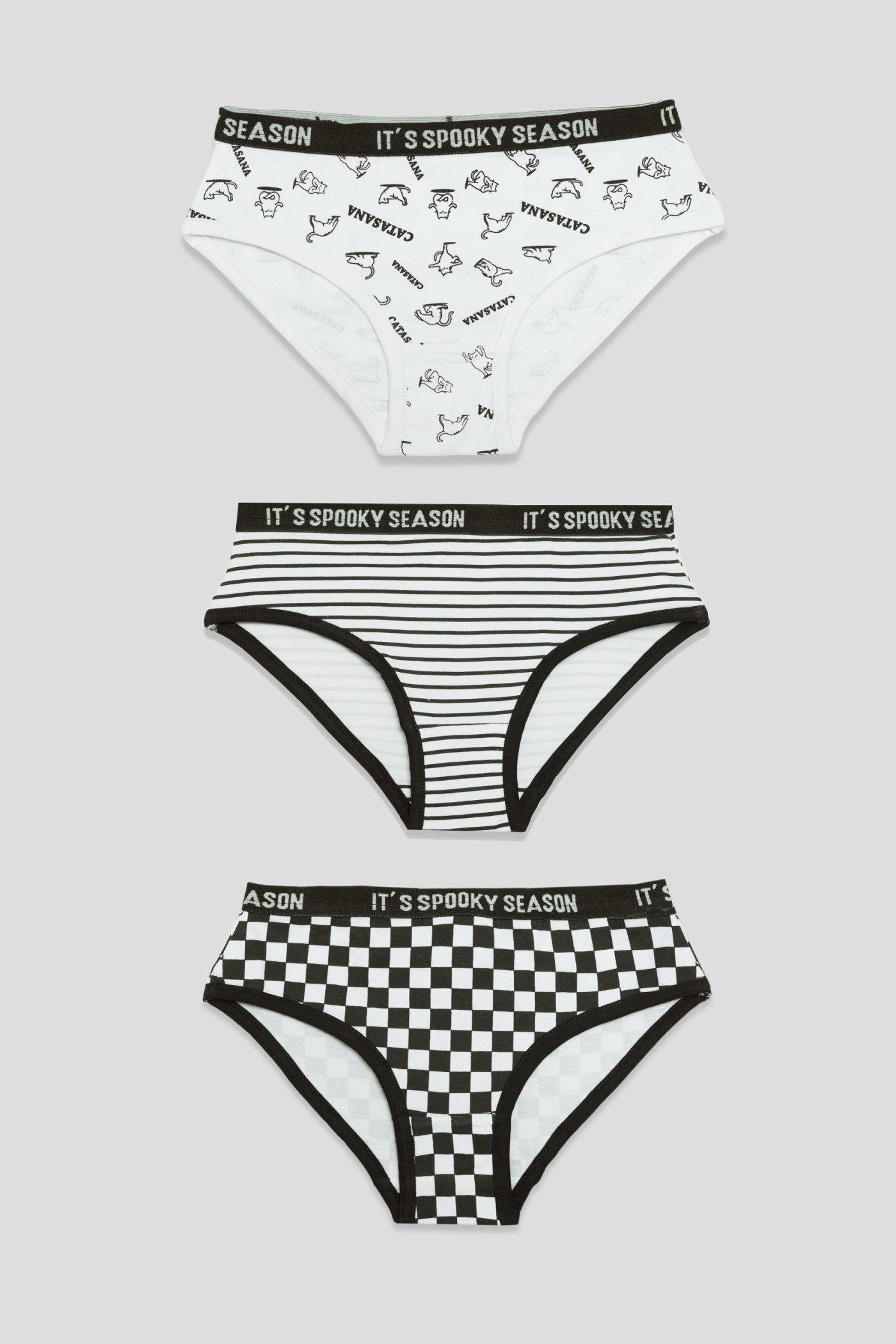 Bawełniane majtki  dla dziewczyny IT'S SPOOKY SEASON 3-pak
