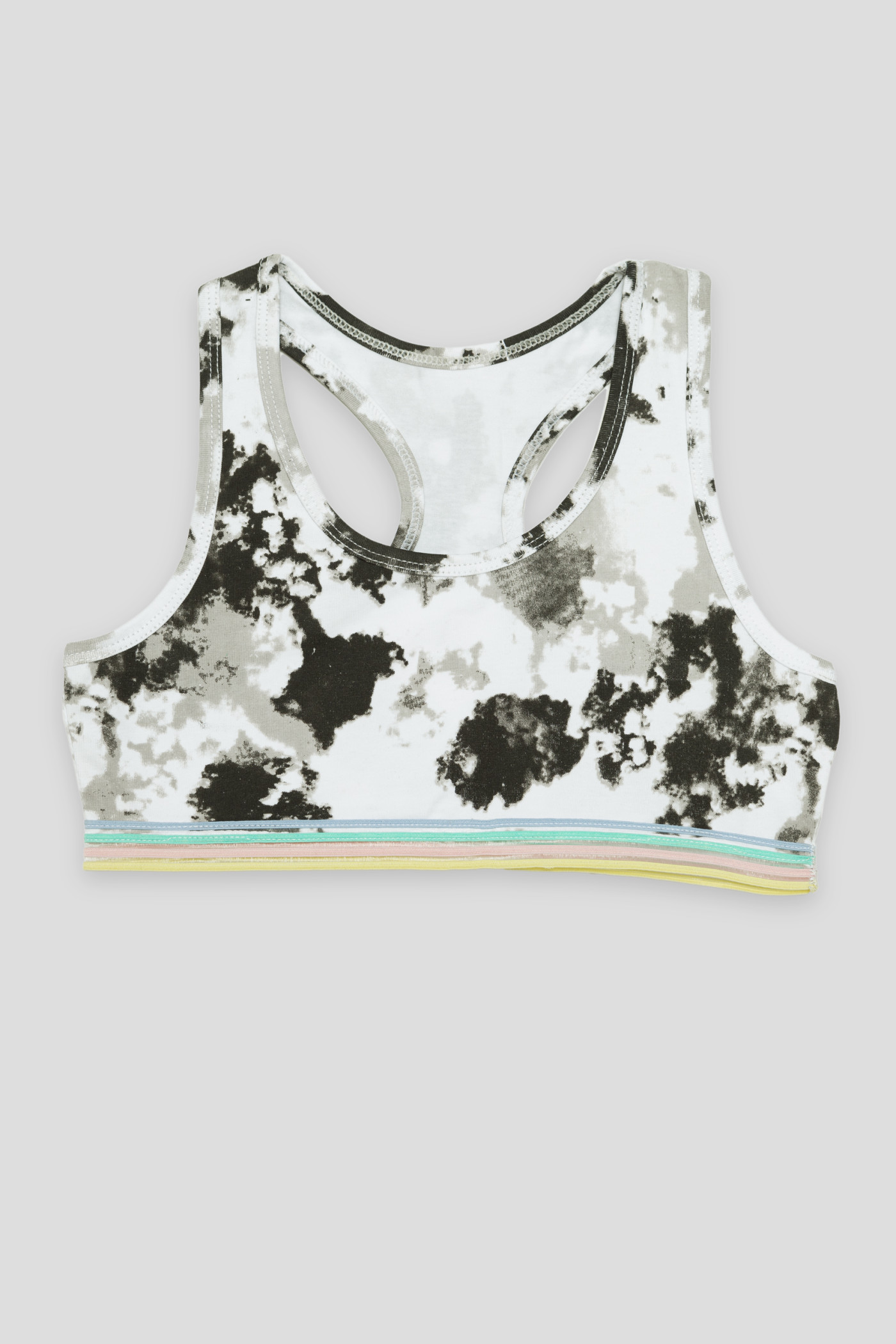 Bawełniany top dla dziewczyny TIE DYE 2-pak