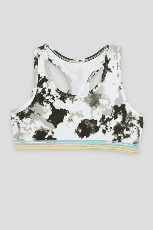 Bawełniany top dla dziewczyny TIE DYE 2-pak