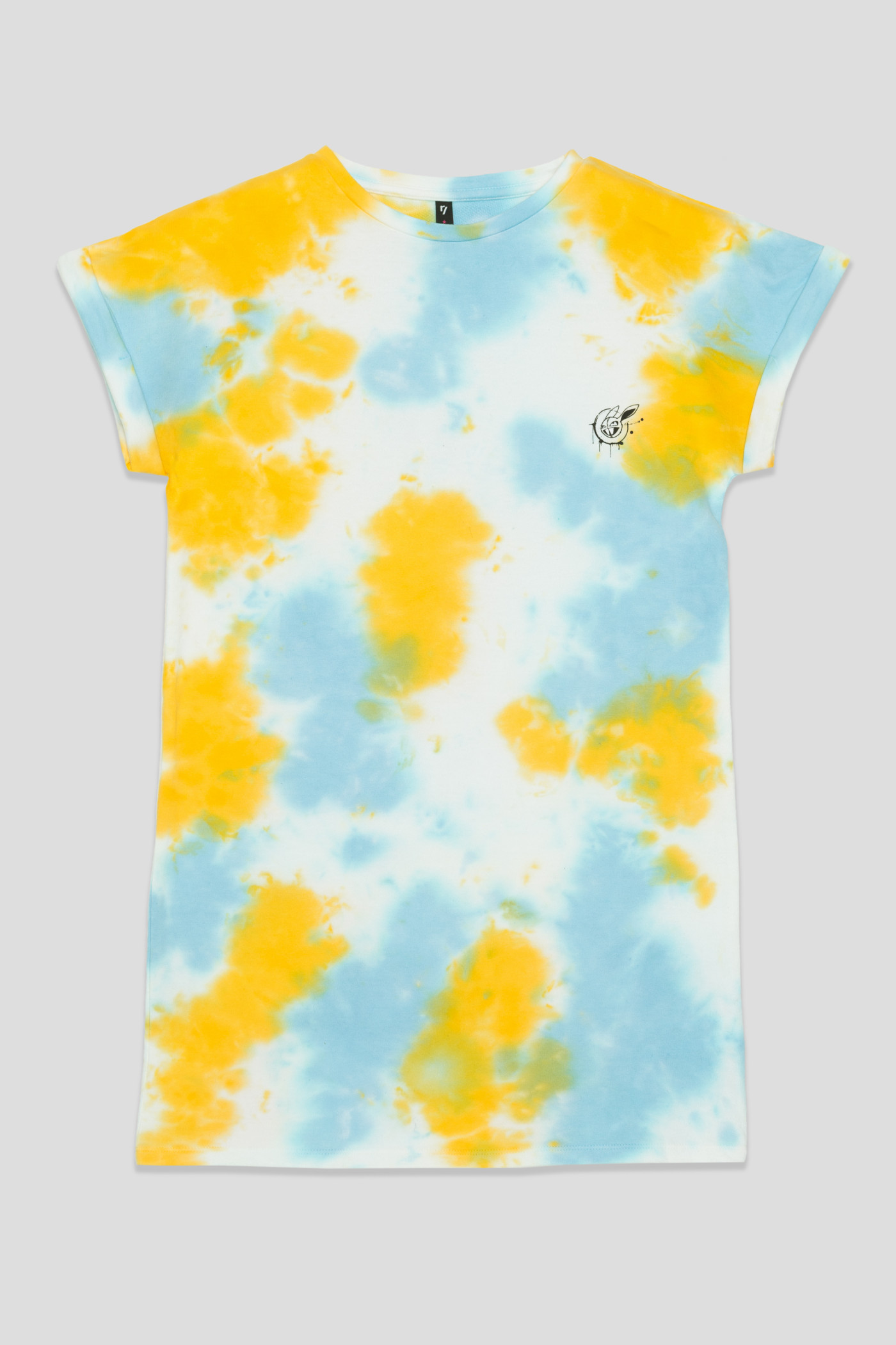 Żółta sukienka tie dye DON’T GUESS THE GIRL’S MIND