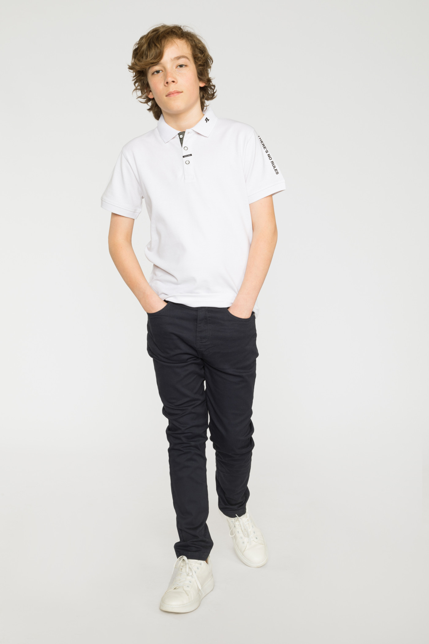 Granatowe spodnie SLIM