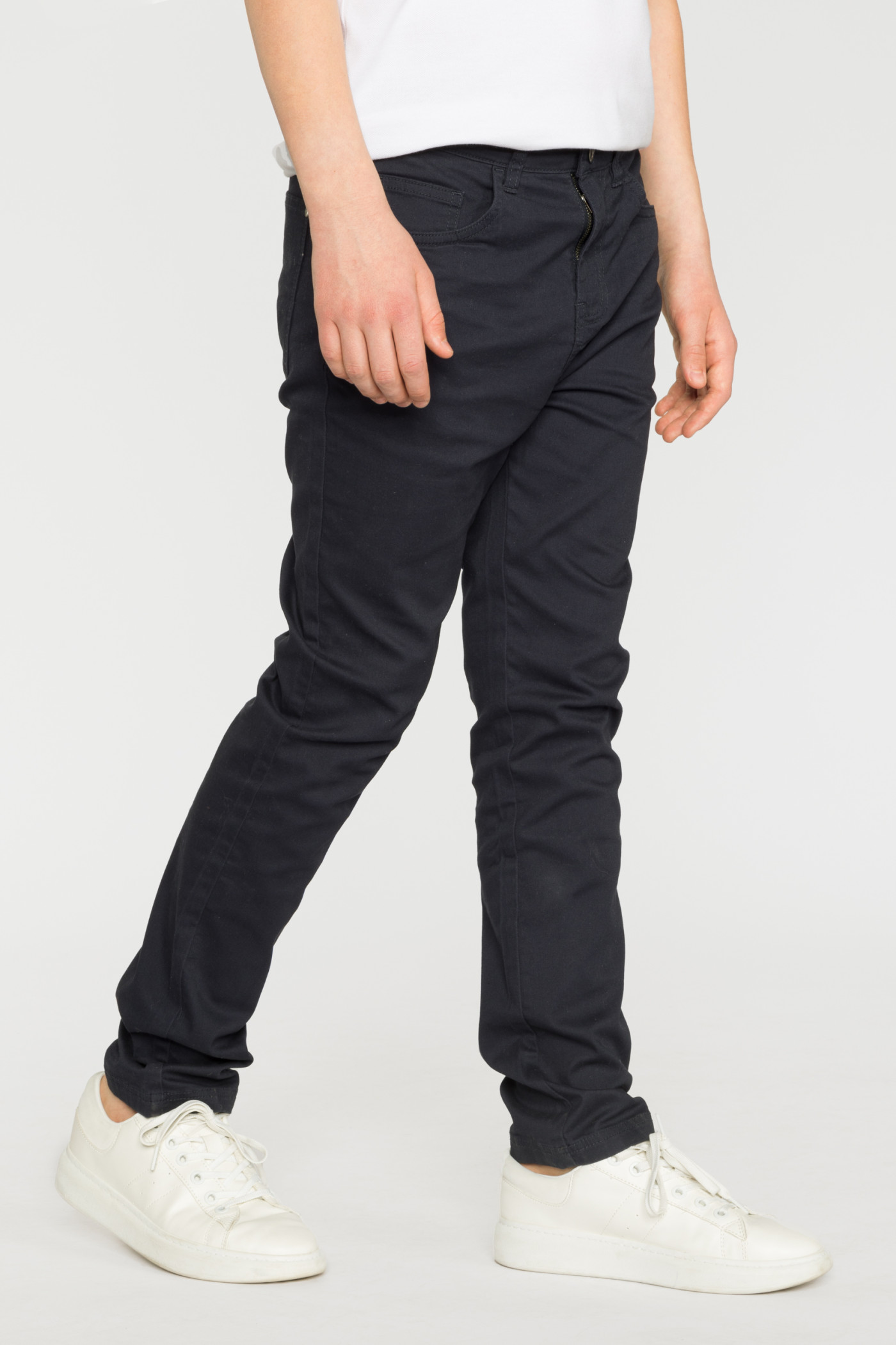 Granatowe spodnie SLIM