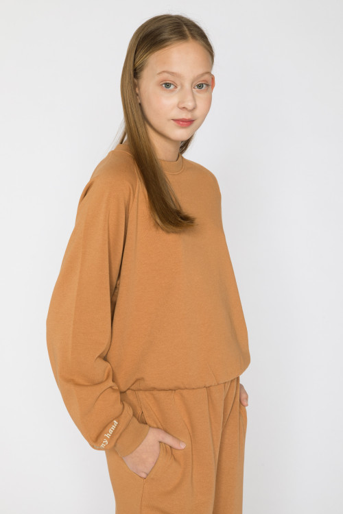 Brązowa bluza dresowa
