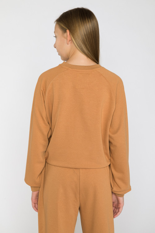 Brązowa bluza dresowa