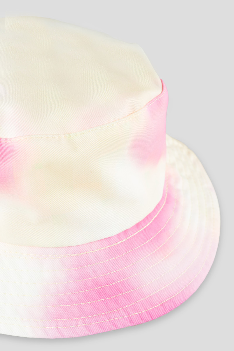 Różowy kapelusz typu bucket hat TIE DYE, multikolor