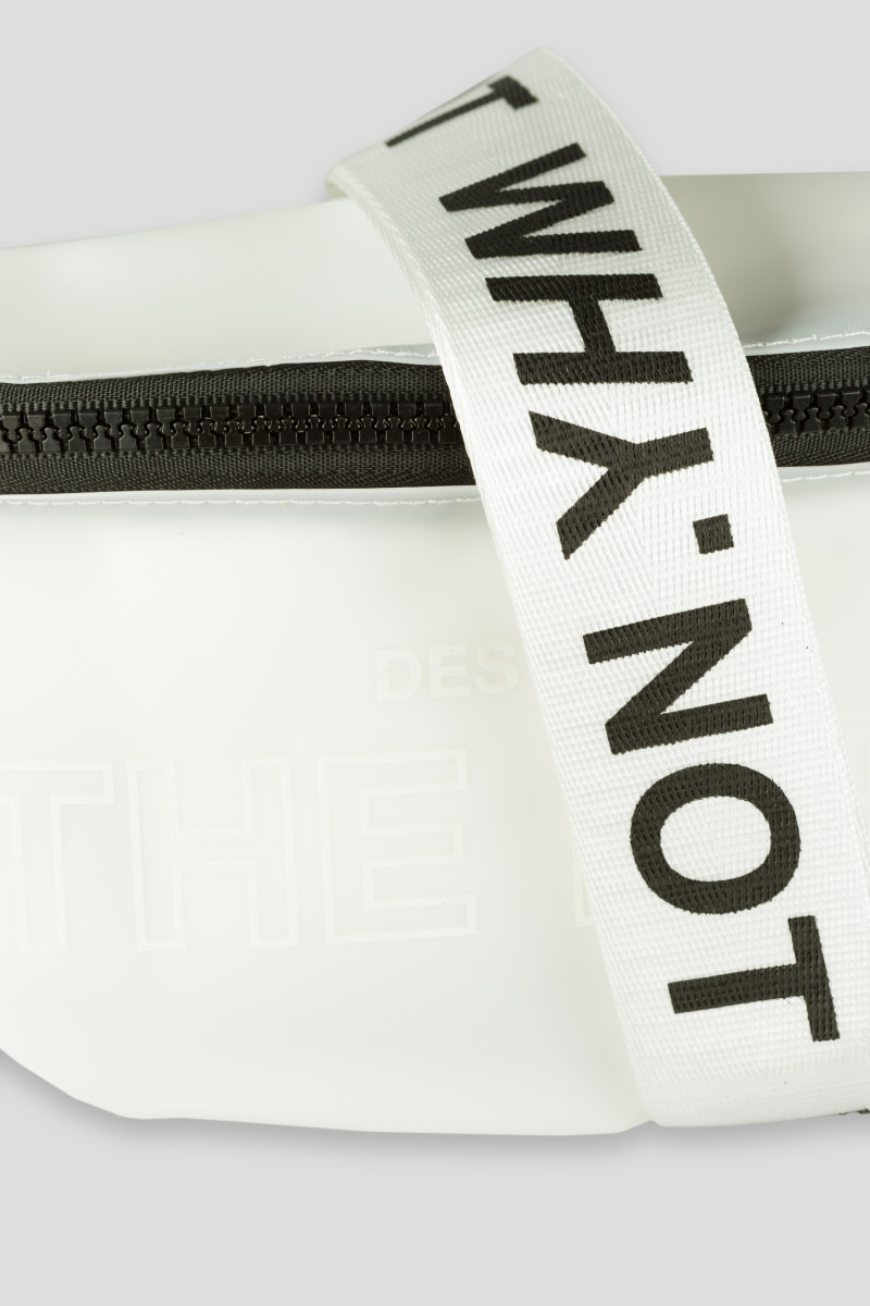 Biała saszetka typu nerka WHY NOT, biały