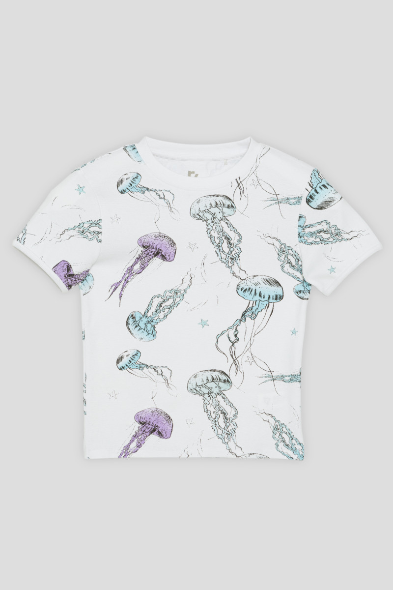 Biały t-shirt MEDUZA