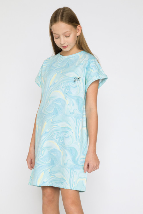Niebieska sukienka tie dye DON’T GUESS THE GIRL’S MIND