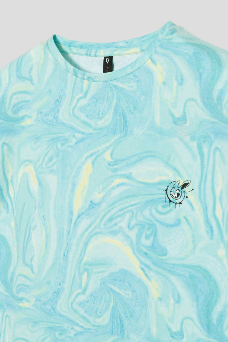 Niebieska sukienka tie dye DON’T GUESS THE GIRL’S MIND