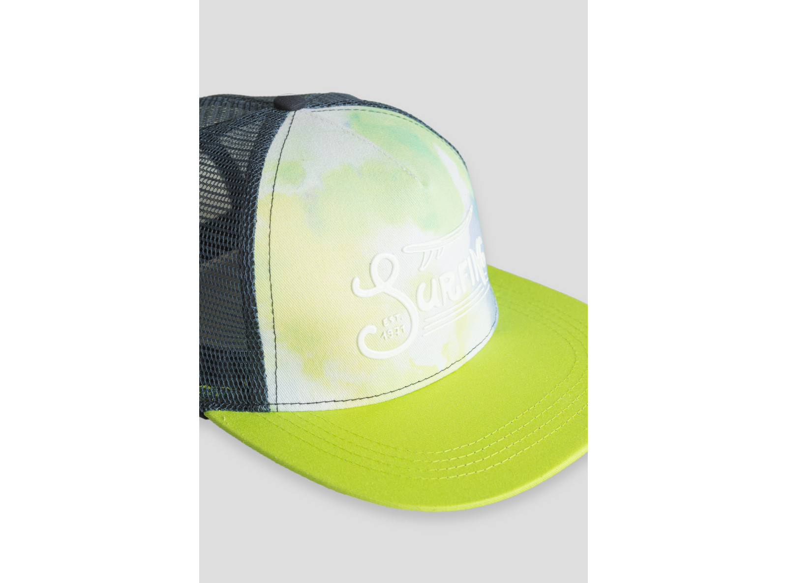 Zielona czapka z daszkiem tie dye SURFING