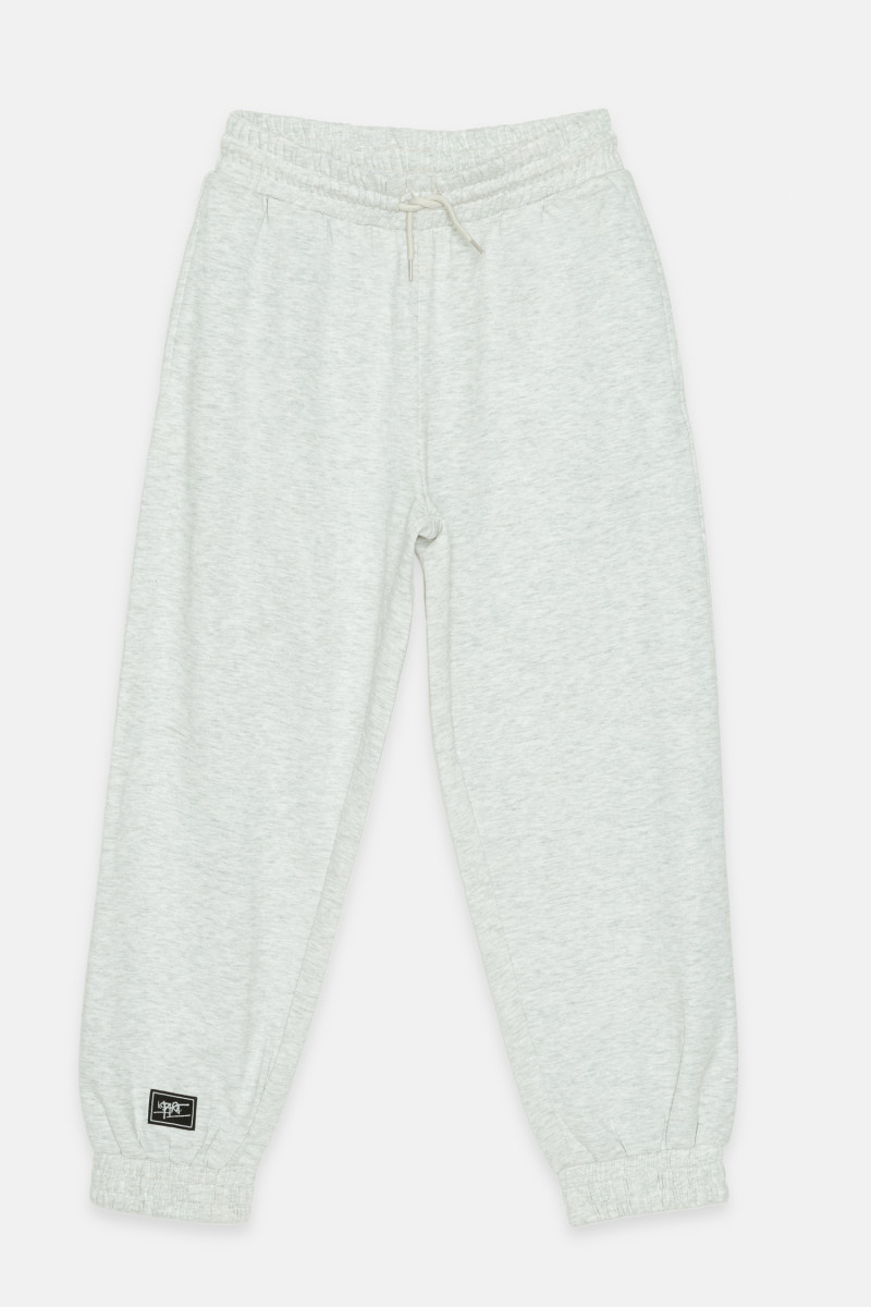 Jasnoszare luźne spodnie dresowe