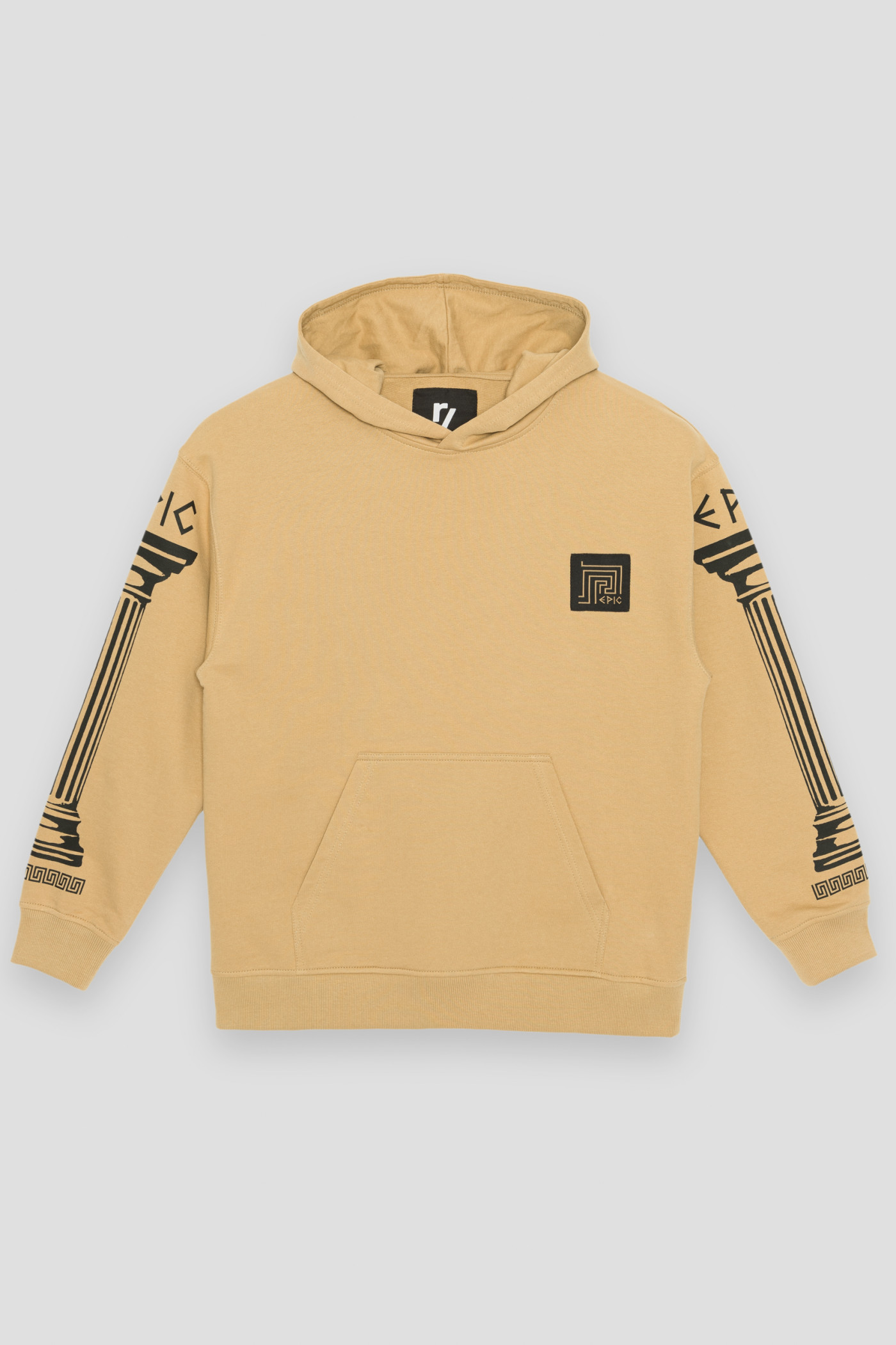 Beżowa bluza dresowa z kapturem chłopięca ANTIQUE | Reporter 