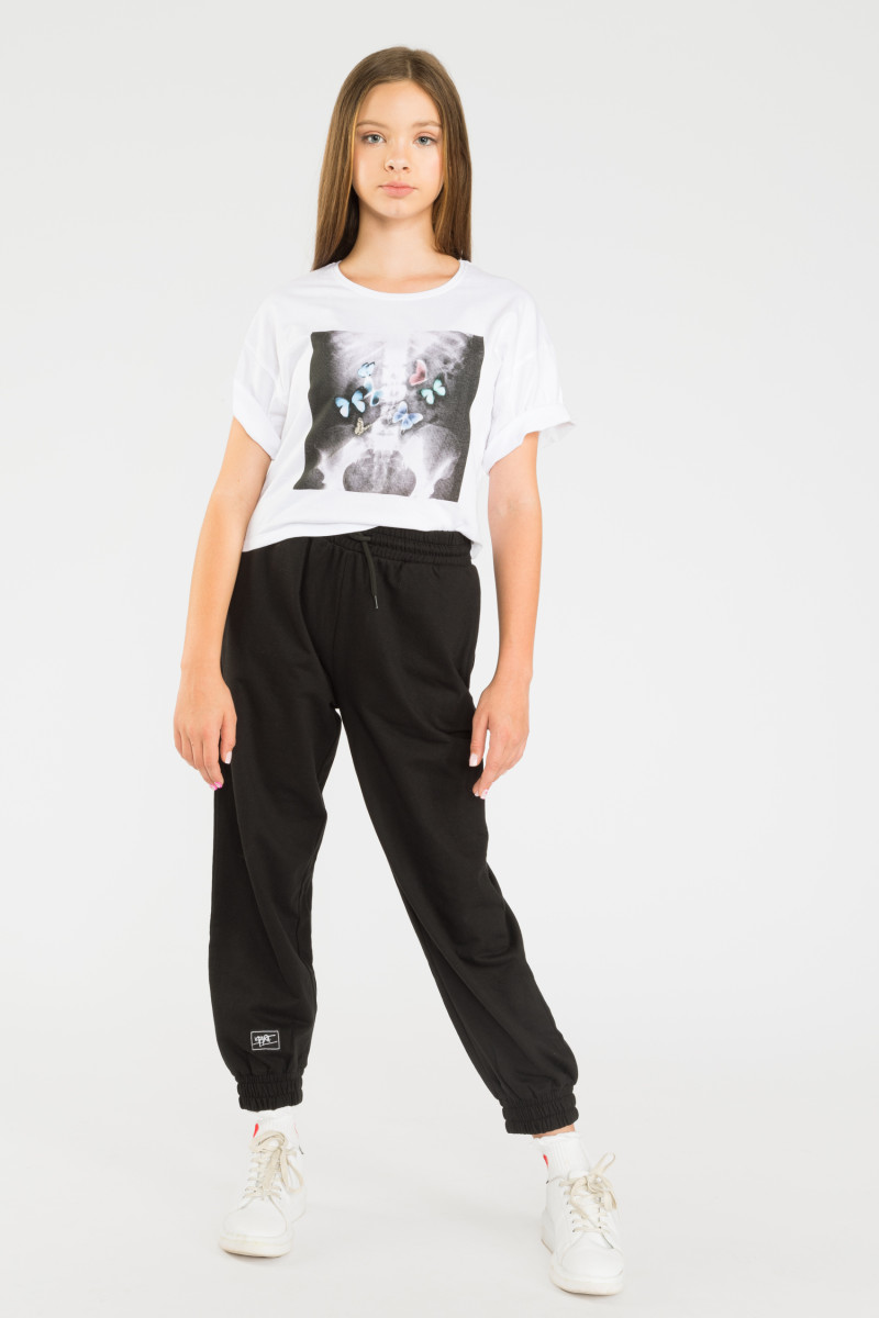 Czarne spodnie dresowe MESS