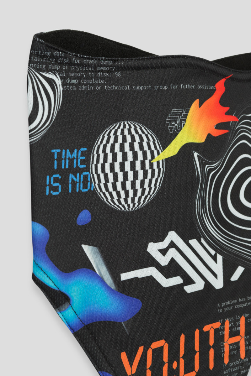 Wzorzysty komin pod szyję DIGITAL, multikolor