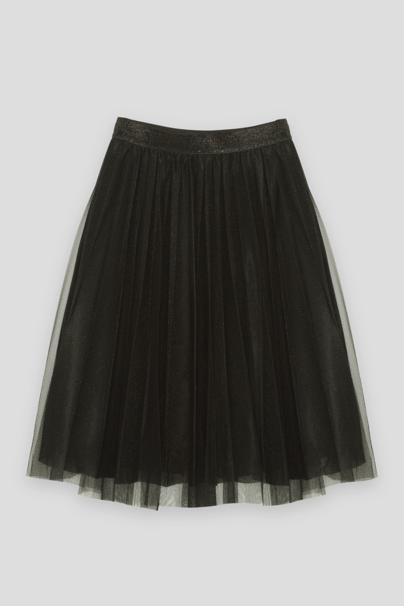 Czarna tiulowa spódnica na gumce