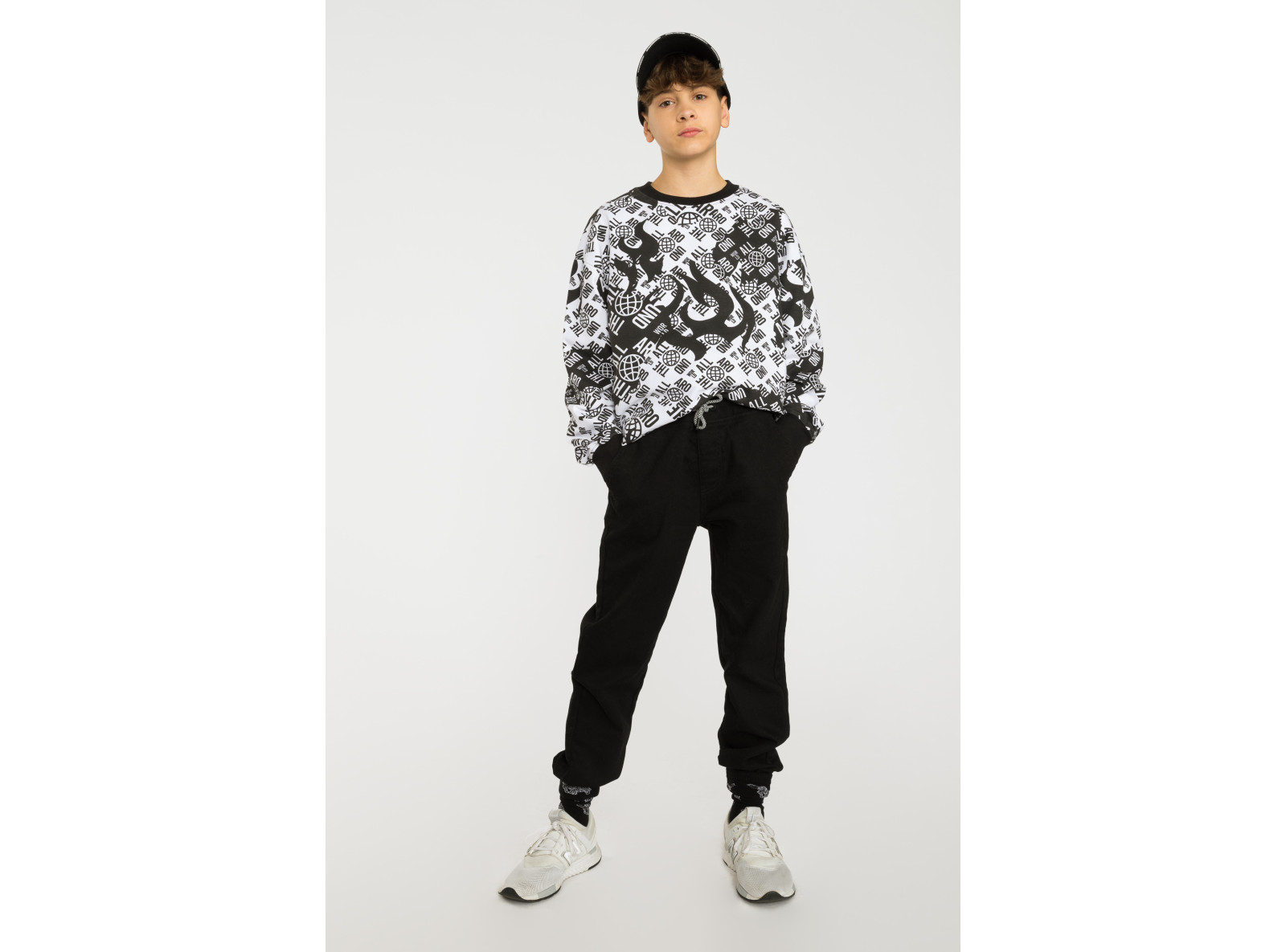 Czarne spodnie typu jogger
