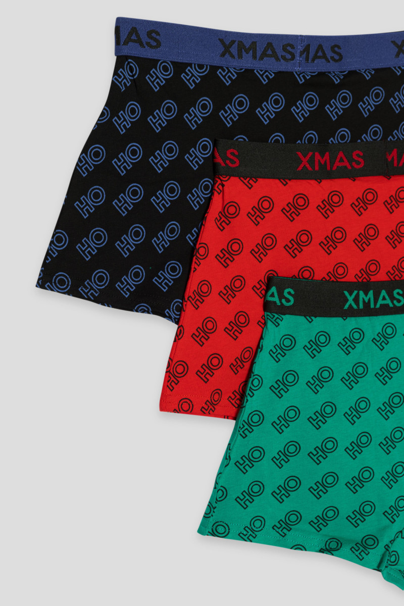 Bokserki XMAS 3-PAK, multikolor