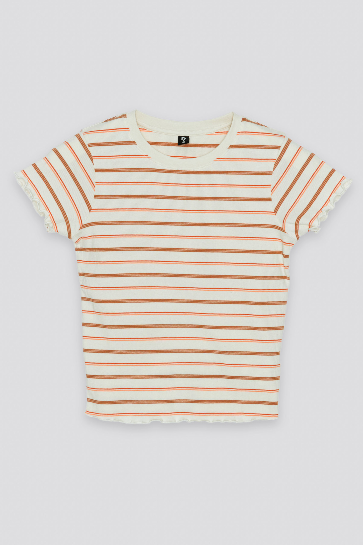 Biały prążkowany T-shirt w paski