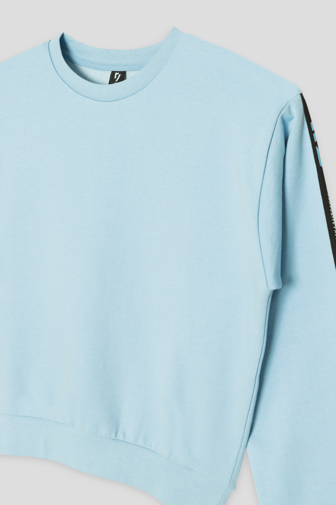 Błękitna bluza dresowa z lampasami