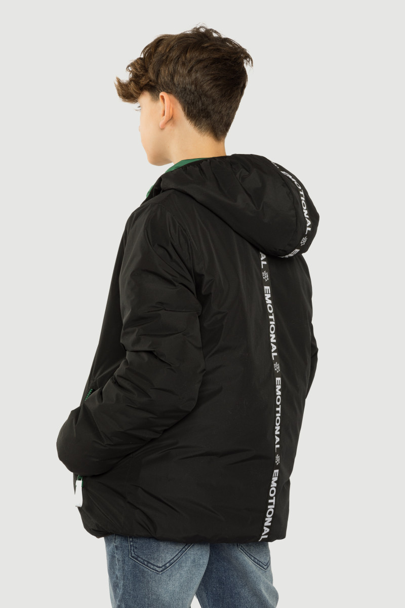 Zielona dwustronna pikowana kurtka