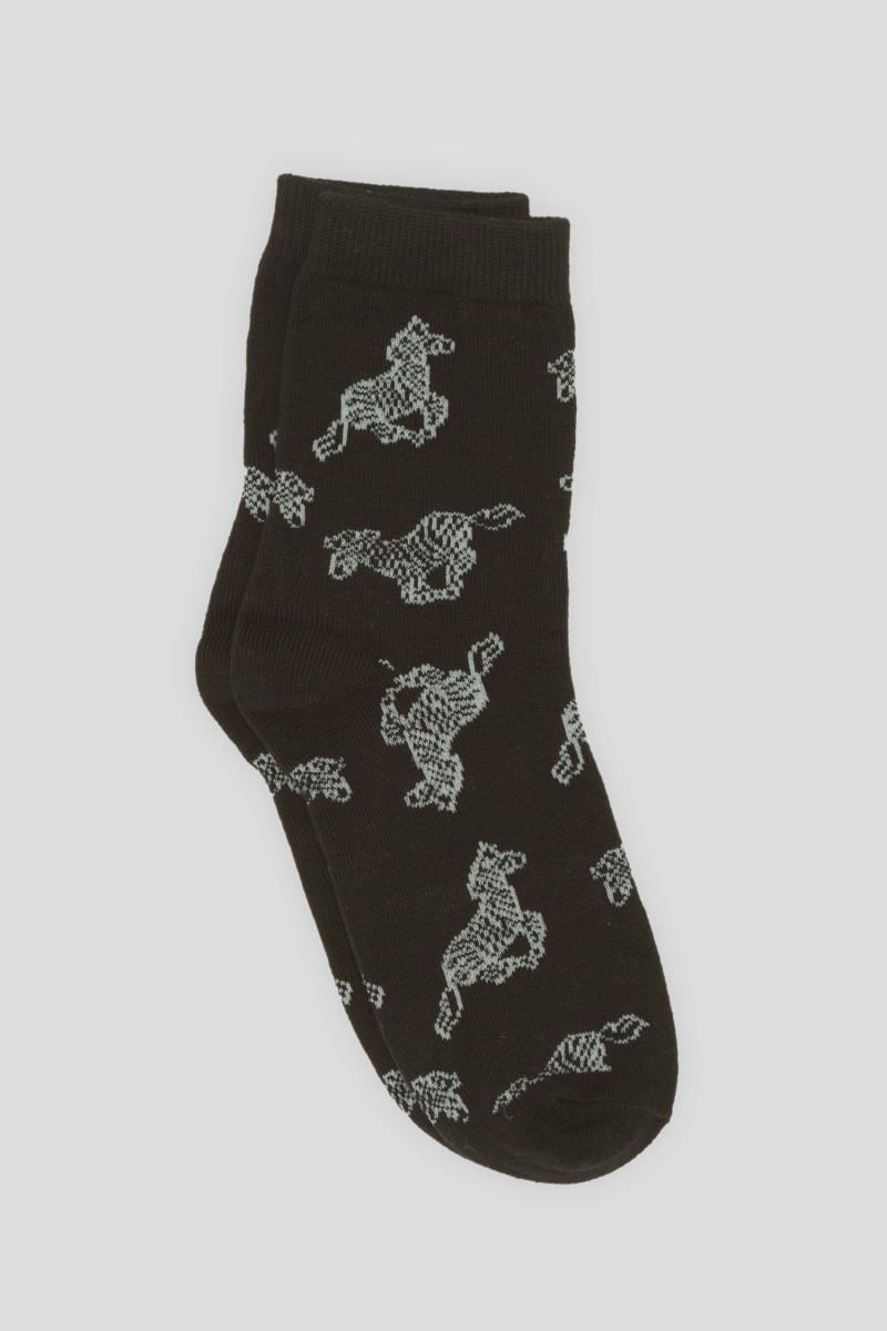 Wzorzyste kolorowe skarpety 3-PAK, multikolor