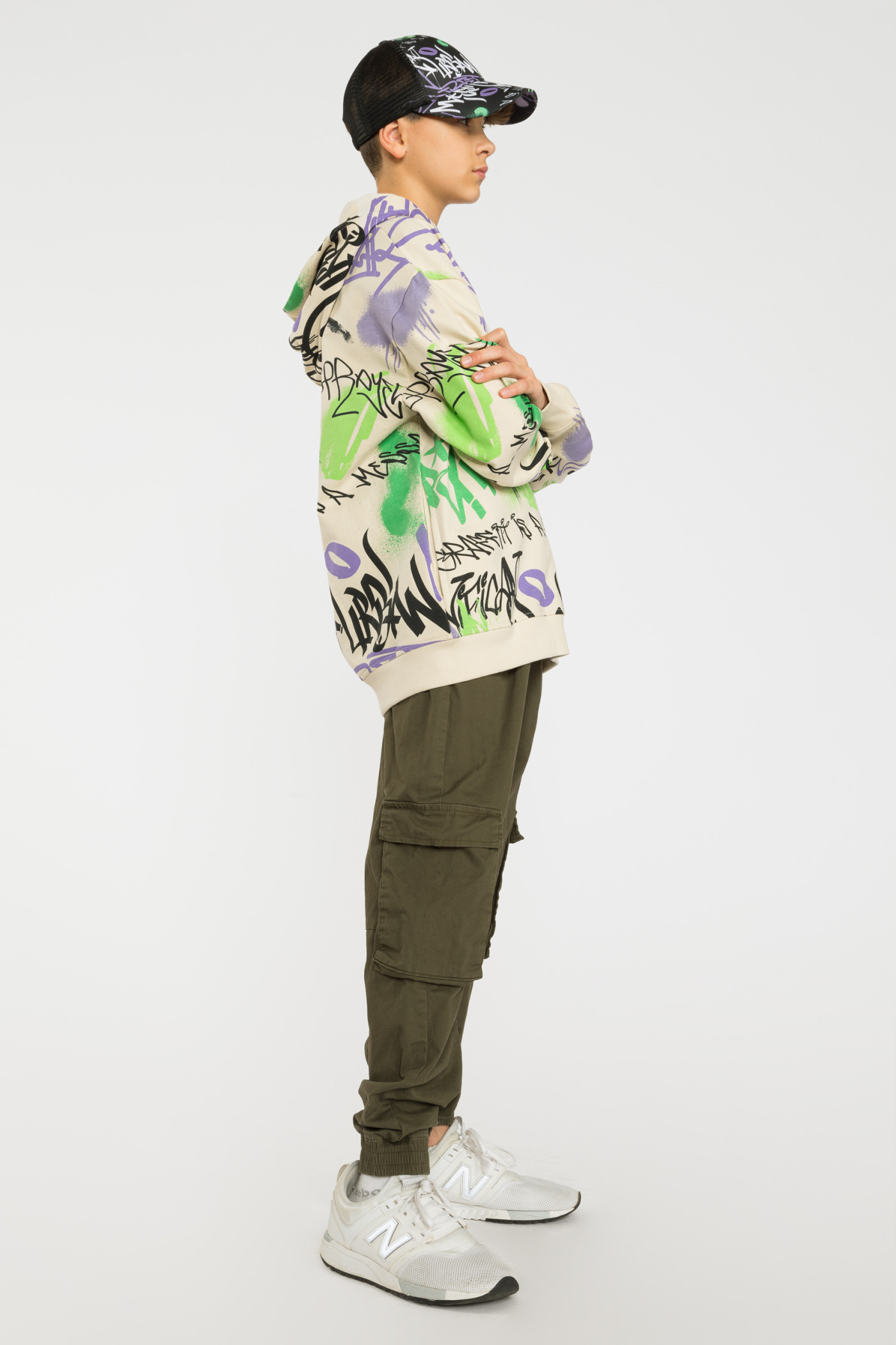 Spodnie cargo koloru khaki