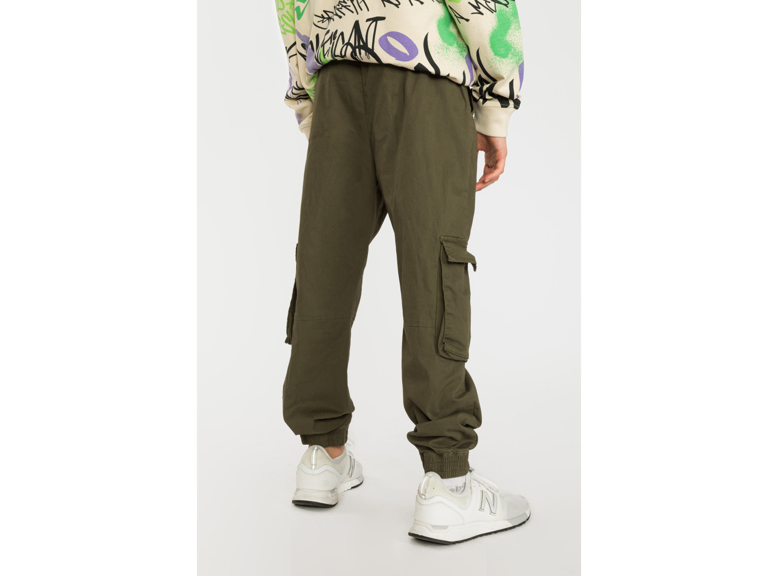 Spodnie cargo koloru khaki