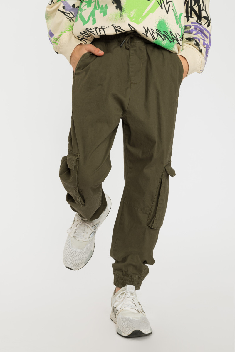 Spodnie cargo koloru khaki